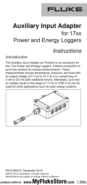 Fluke 190-204/AM Product Manual