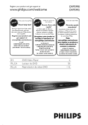 Magnavox DVP5990 User manual,  English (US)