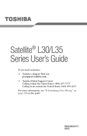 Toshiba Satellite L35-S2206 Toshiba Online User's Guide for Satellite L35