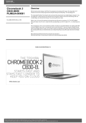 Toshiba CB30 PLM02A-009001 Detailed Specs for Chromebook CB30 PLM02A-009001 AU/NZ; English