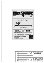 Viking FDWU524 Energy Guide