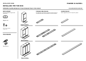 Fisher and Paykel RS2484FRJK1 Installation Guide - Toe Kick