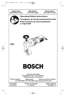 Bosch 1506 Operating Instructions