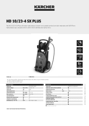 Karcher HD 10/23-4 SX Plus Product information