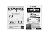 Haier HBF1055TVE Energy Guide Label