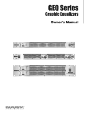 Nady GEQ 131 Manual