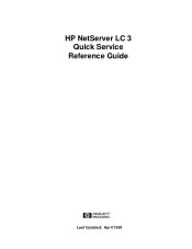 HP D7171A HP Netserver LC 3 Quick Service Guide