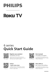 Philips 65PUL6573 Quick start guide