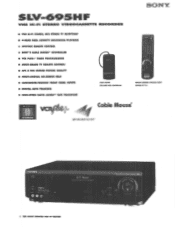 Sony SLV-695HF Specifications