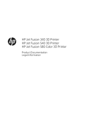HP Jet Fusion 300 Legal Information