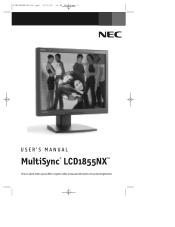 NEC LCD1855NX MultiSync LCD1855NX User's Manual
