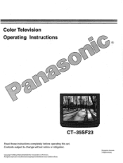 Panasonic CT35SF23U CT35SF23U User Guide