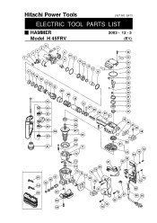 Hitachi H45FRV Parts List