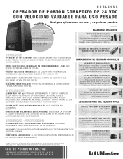 LiftMaster HDSL24UL HDSL24UL Product Guide - Spanish