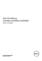 Dell U2518D UltraSharp Users Guide
