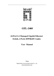LevelOne GEL-2460 Manual