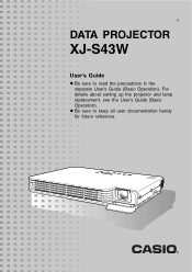 Casio XJ-S43W Owners Manual