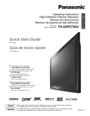 Panasonic TH-65PZ750 Operating Instructions