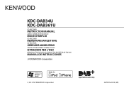 Kenwood KDC-DAB34U User Manual
