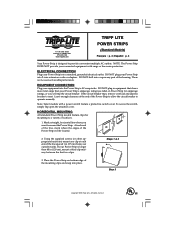 Tripp Lite PS6020 Owner's Manual for Standard Model Power Strips 931990