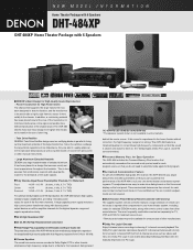 Denon DHT-484XP Literature/Product Sheet