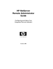 HP D7171A HP Netserver Remote Administrator Guide