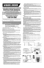 Black & Decker CD1200SK Type 3 Manual - CD1200S CD1440S CD1800S