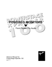 Fender PowerStage Xpander 100 Owners Manual