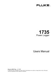 Fluke 1735 User Manual