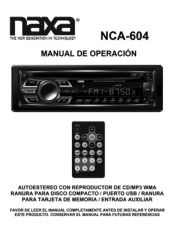 Naxa NCA-604 NCA-604 Spanish Manual
