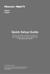 Hisense 70R6E4 Quick Start Guide