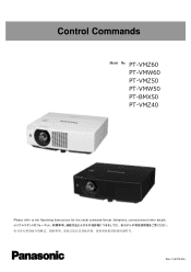Panasonic PT-VMZ60 VMZ50VMZ40VMW60VMW50 RS-232C control spec