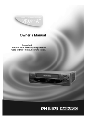 Philips VRA411AT98 Owners Manual