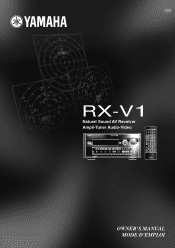 Yamaha RX-V1 Owner's Manual
