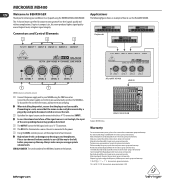 Behringer MX400 Manual
