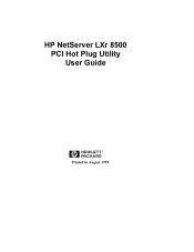 HP D7171A HP Netserver LXr 8500 PCI Hot Plug Utility Guide