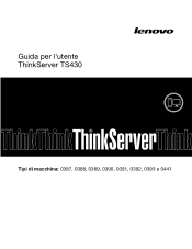Lenovo ThinkServer TS430 (Italian) User Guide