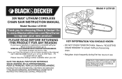 Black & Decker LCS120B Type 1 Manual - LCS120