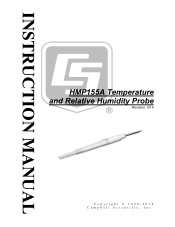 Campbell Scientific HMP155A HMP155A Temperature and Relative Humidity Probe