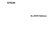 Epson SureLab D570 Notices