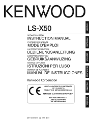 Kenwood LS-X50 User Manual