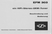 Sennheiser EFM 303 Instructions for Use