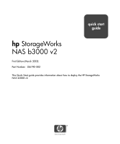 HP StorageWorks b3000 NAS b3000 v2 - Quick Start Guide (326190-002)