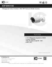 IC Realtime ICIP-BW310S Product Datasheet
