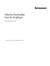 Lenovo ThinkServer RS110 (Spanish) EasyUpdate Solution Deployment Guide