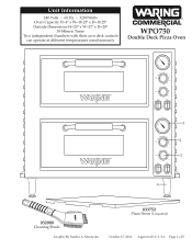 Waring WPO700 Parts List and Exploded Diagram