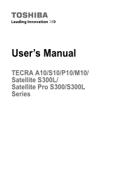 Toshiba M10 PTMB3C-0L306F Users Manual Canada; English