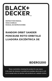 Black & Decker BDERO200C Instruction Manual
