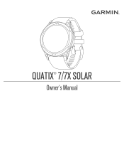 Garmin quatix 7 - Standard Edition Owners Manual