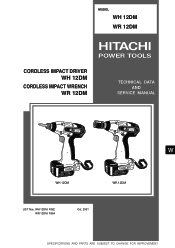 Hitachi WR12DMB Service Manual